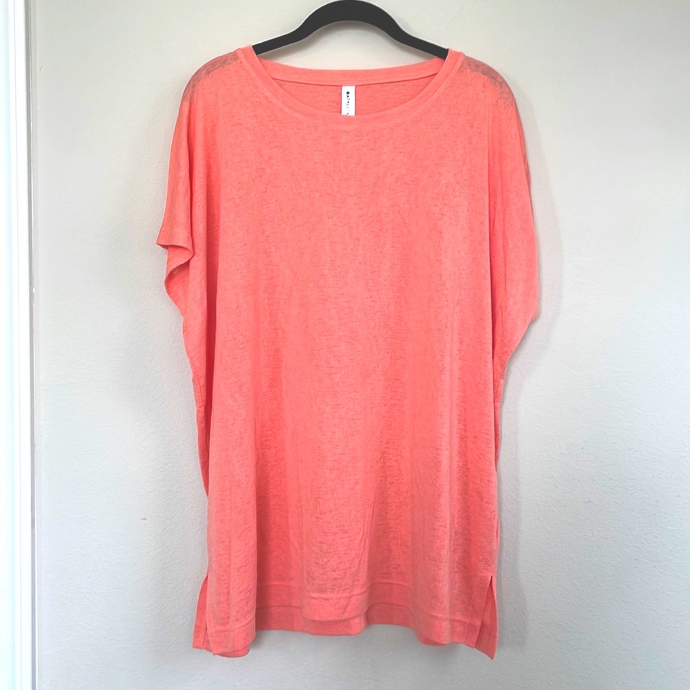 New coral Athleta top size L